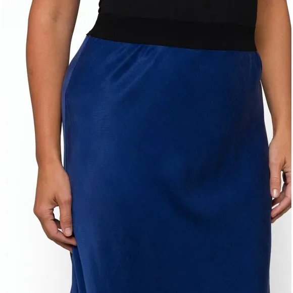 Bella Dahl Ada Elastic Waist Bias Skirt, size Large - Picture 6 of 6